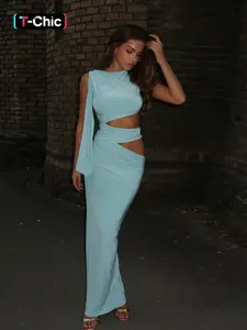 Women's Hollow Out Backless Dress, Elegant Summer Casual Party Dresses, Comfortable & Stylish Women's Clothing, Backless Evening Gown