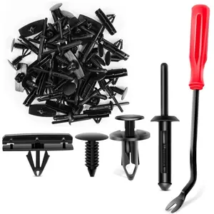 121 PCS Fender Flare & Rocker Moulding Clip Replacement Kit for Jeep Wrangler, Chrysler, Ford, GMC – Includes Fastener Remover | Auto Retainer Assortment