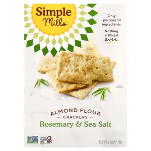 Simple Mills Almond Flour Crackers, Rosemary & Sea Salt, 4.25 oz (120 g)