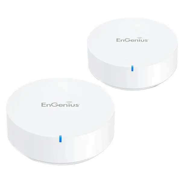EnGenius AC1300 Whole Home Mesh Router System - Dual Band, 3000 Sq. Ft. Wall Coverage, Auto-Optimize, 2-Pack ESR530 Wireless Routers for Home WiFi, Ac1300 Speed