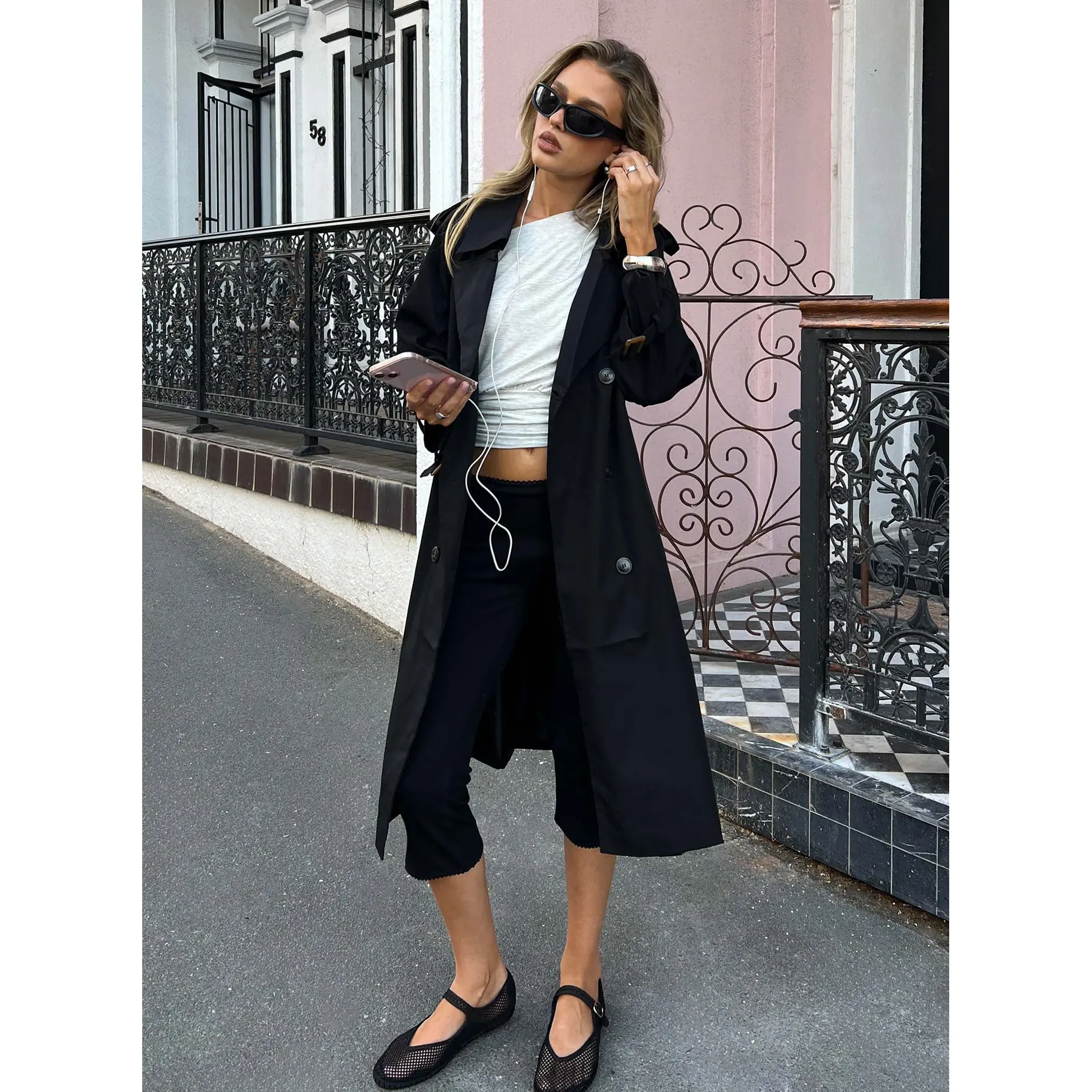 Westwind Trench Coat Black
