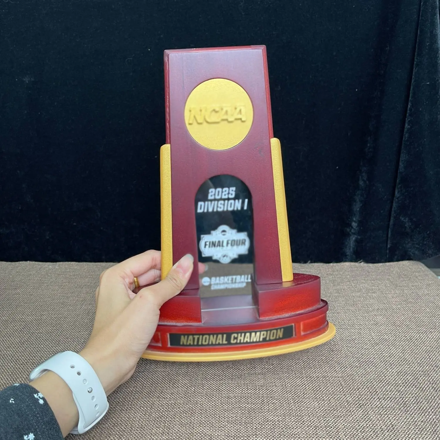 2025-2026 National Basketball Championship Trophy Award with Acrylic Display Box, Sports Achievement Honorarium, Outstanding Sportsmanship, Unique Design