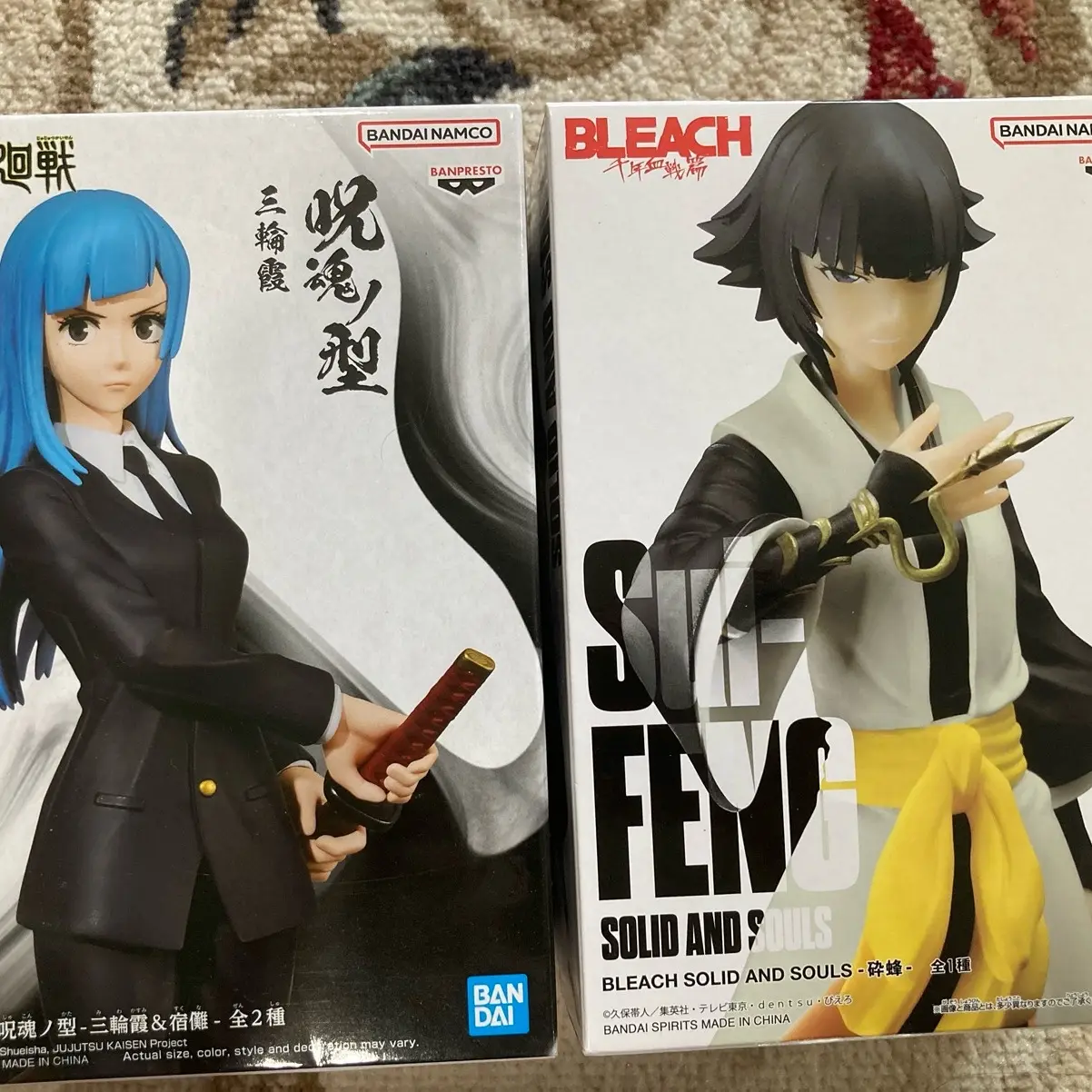 Jujutsu Kaisen Miwa Kasumi + Bleach Sui Feng Figure Anime Girl Toy Statue Series