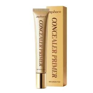 zephoco Concealer Primer Makeup Base, Niacinamide Glycerin Hydrating Isolation Cream, Cover Spots Redness Even Skin Tone Long Lasting Portable Daily Facial Makeup