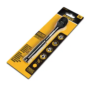 boen 3/8-Inch Drive Ratchet Wrench, Quick-Release Reversible Ratchet Wrench, Titanium Alloy Coating, High-Precision Durable Design