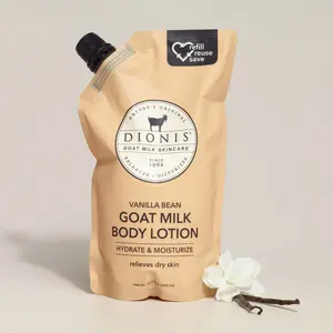 Vanilla Bean Goat Milk Body Lotion Refill Pouch