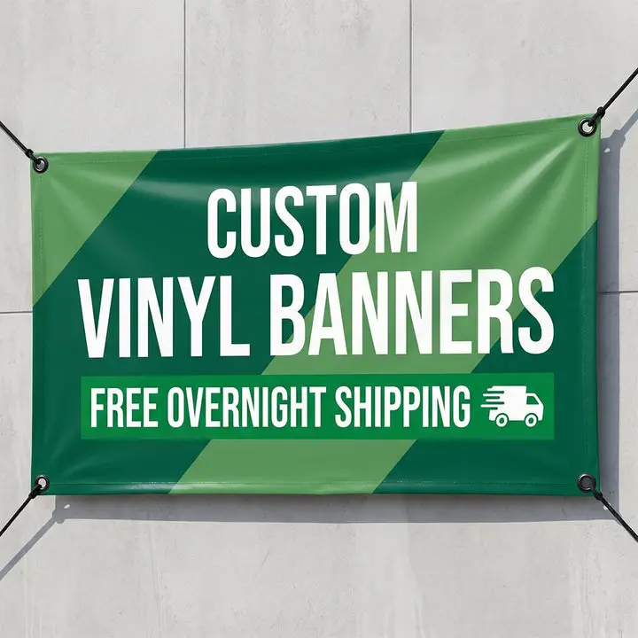 Custom Vinyl Banner | Free Overnight Shipping