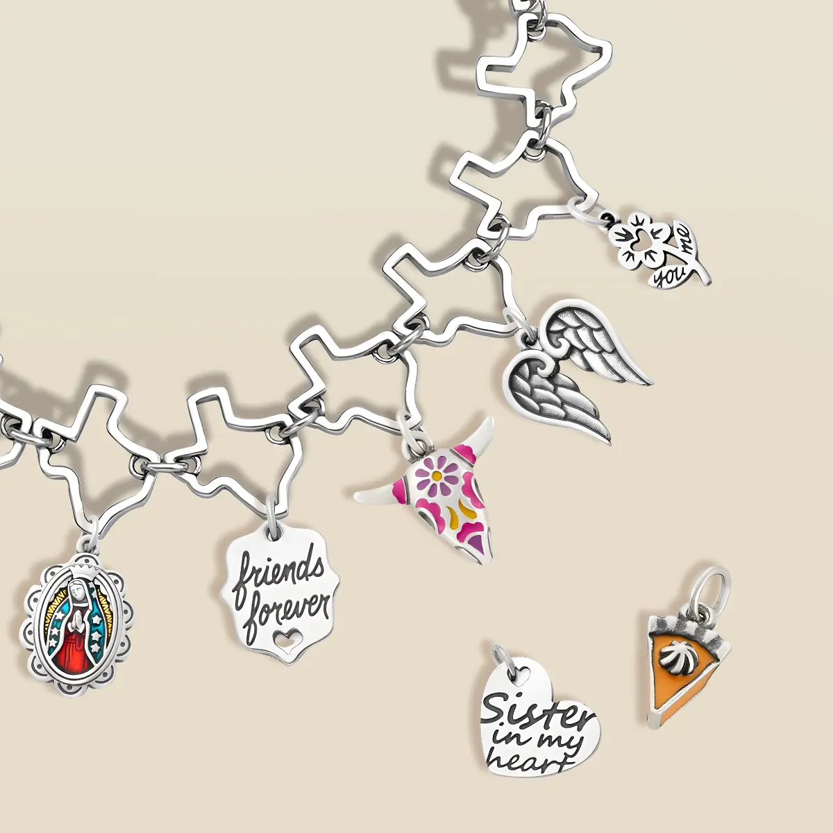 JA Jewelry Cute Multi-Element Copper Pendant Charm, Customizable for DIY Bracelets and Necklaces, Fashionable Gift for Women, Gifts For Women, Copper Jewelry, Charms & Pendants, Diy Jewelry Making, Customizable Charms