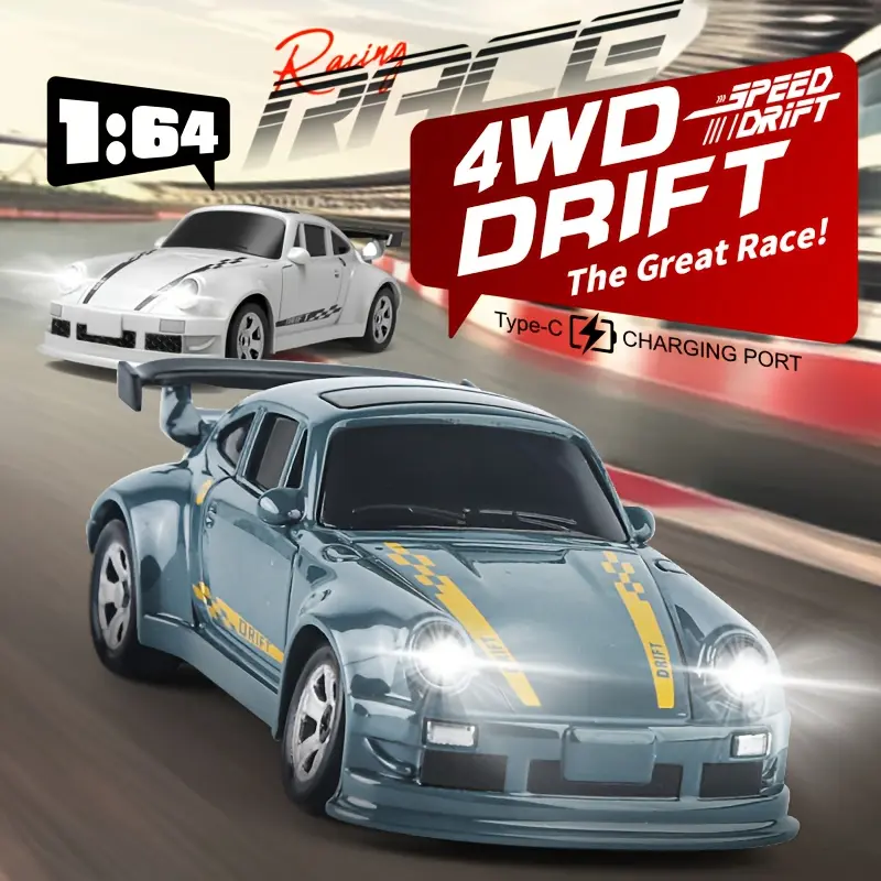 Remote control drift car, 2.4g wireless remote control, stepless speed adjustment, four-wheel drive drift