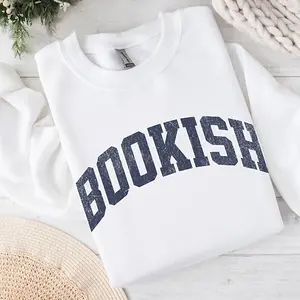 Bookish Sweatshirt, Cozy Bookworm Crewneck, Book Nerd Sweater, Librarian Gift for Readers, Cute Book Lover Sweatshirt