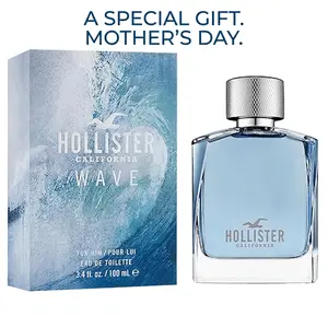 Wave by Hollister for Men - 3.4 oz EDT Spray, Unisex Cologne, Summer Spring Fragrance, Gift for Men