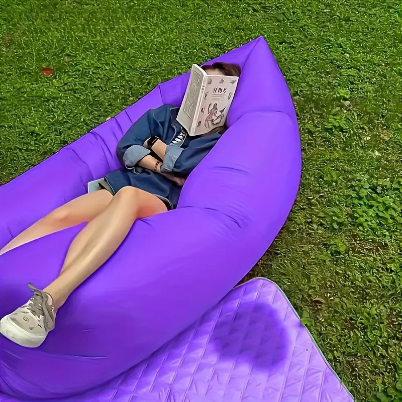 Outdoor Lazy Inflatable Bed, Portable Air Sofa Sleeping Bag, Outdoor Sofa Bed, Inflatable Lounger for Camping Beach Outdoor Leisure