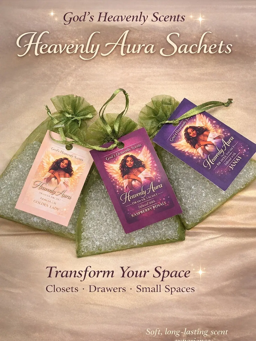 Heavenly Aura Drawer Sachet Bundle(3-pack)