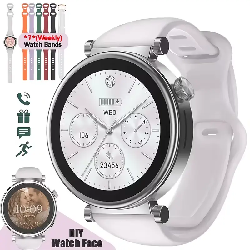 2026 HD Round Design, 1.45-Inch Display, Smartwatch with Wireless Calling Features (Answer/Make/Reject Calls) for Men And Women, Equipped with 100 Sports Modes, Sleep Tracking, And Functions Like Games, Weather, Calculator, Ideal Mother's Day Gift