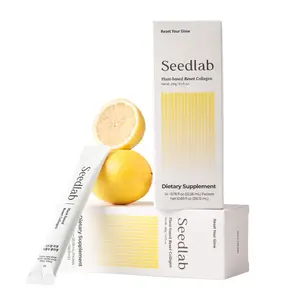 [Seedlab] Viral K-Beauty Collagen Shot (Lemon-Yuzu, Plant-Based) | Edible / Glow from within Daily Supplement | Vitamin A, C, E & Glutathione