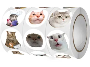 1500pcs Cute and Fun Cat Stickers,Gifts for Children for Teen Birthday Parties,Kawaii Sticker Pack,Water Bottle, Laptop, Phone, Skateboard, Bicycle Stickers (1.5K Cat 1)