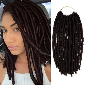 Authentic Synthetic Hair Crochet Braid U Loc Dreadloc Straight 12"