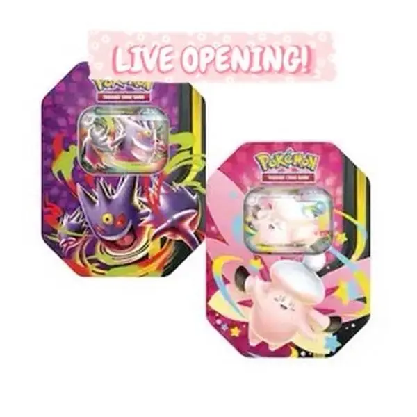 Pokemon Gengar or Clefable Tin [LIVE OPENING]