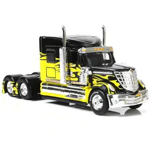 Maisto 1:64 International Lonestar Container Trailer Truck Transport Simulation Alloy Model Toy, Gift, Collectible Diecast Vehicle