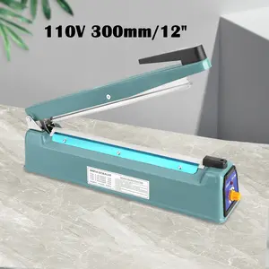 Portable 12" Impulse Heat Sealer Poly Bag Hand Sealing Machine / Vacuum Sealer Machine- for Home Kitchen & Travel, Meat Preservation, Food Saver Storage Packing