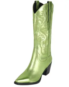 Jeffrey Campbell Women's Dagget Metallic Western Boot Snip Toe - Dagget-Gr