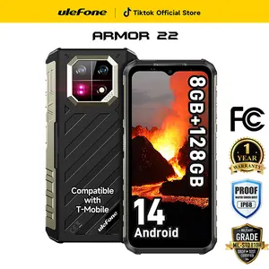 Armor 22  16 RAM +256GB ROM,Unlocked Rugged Smartphone, MTK G96 Android 13 Cell Phone, 64MP Rear Camera+64MP Night Vision Camera, 6.58" FHD+, 6600mAh 33W Fast Charging, Dual SIM 4G , NFC GPS OTG FM, Black