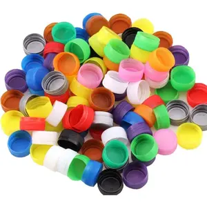 100 count Plastic Bottle Caps DIY Craft  Bottle Caps for  Intelligence Development  Stickes (Mixed Color)