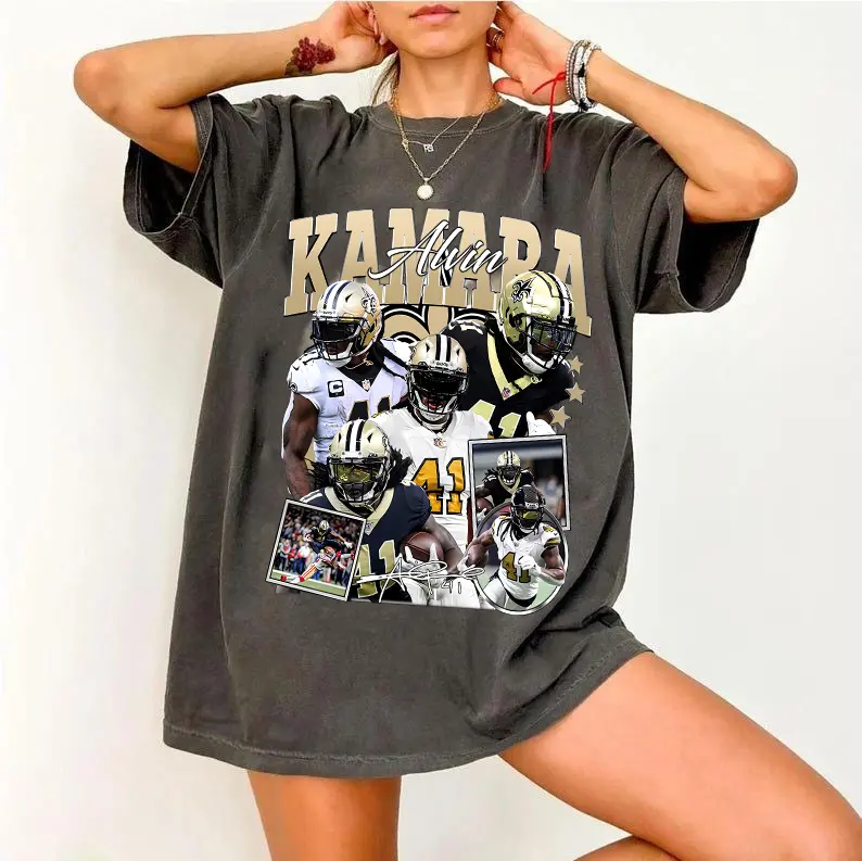 Alvin Kamara Shirt, Vintage New Orleans Football Graphic Tee, Game Day Fan Shirt