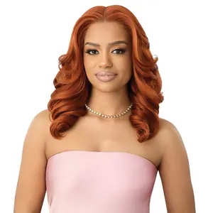 Outre Airtied Human Hair Blend Glueless 13x6 HD Lace Front Wig - HHB-SOFT CURLS 18"