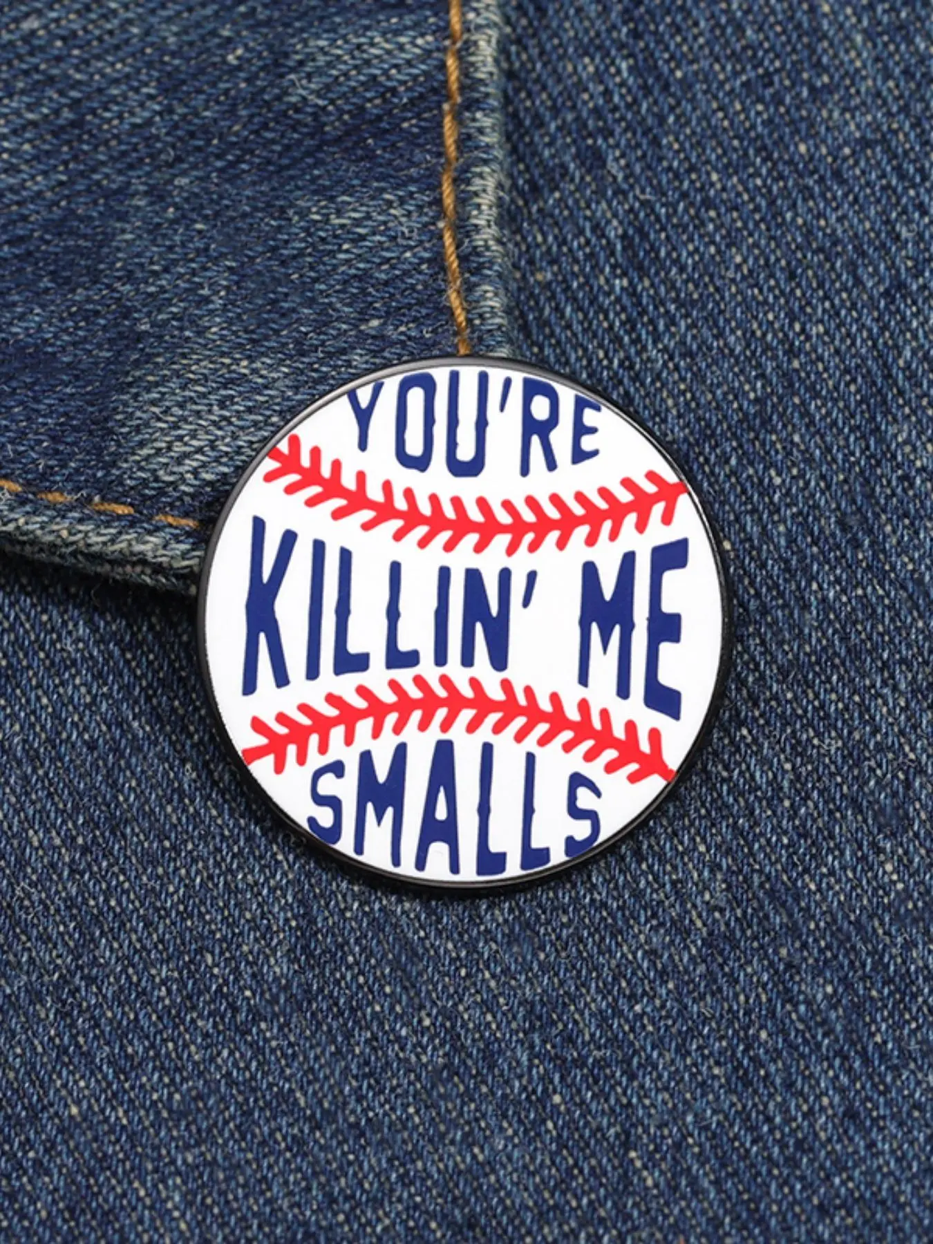 Baseball Design Brooch, Hat Pins, Durable Metal Pins, Softball Pins, Fashionable Letter Pattern Brooch for Women & Men, Enamel Pin Suitable for Backpacks, Jeans, Scarves, Hats Decoration, Accessories, Fashion Accessory, Alloy Brooch Pin
