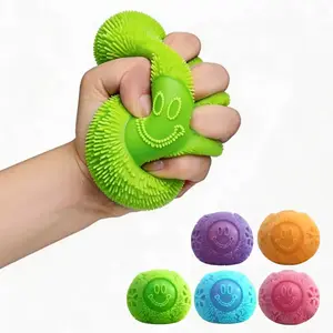 Fuzz Ball Squishy Toy , Soft Fidget Toy for Anxiety Relief, Sensory Squishy Ball Calming Tactile Grip for Focus & Relaxation