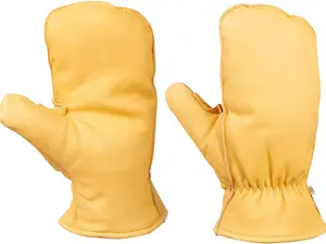 Leather Mittens Shell UNLINED Top Grain Goatskin Leather Chopper Mitt in Mens small,med,large,xl,xxl