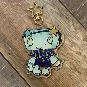 Star time Shelly Dandys World Roblox Keychain, Dandy World, Sparklestudios, Shelly Keychain Dandy World, Shelly Keychains, Daddys World Keychain Vee – Cool Accessory for Bags, Keys, or Backpacks