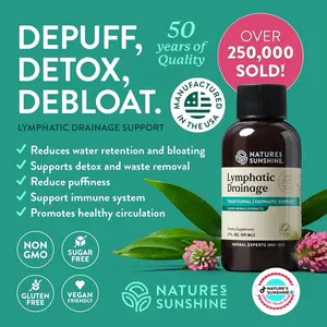 Nature's Sunshine Lymphatic Drainage Support Supplement - Herbal Extracts for Detox, Reduces Puffiness & Bloating