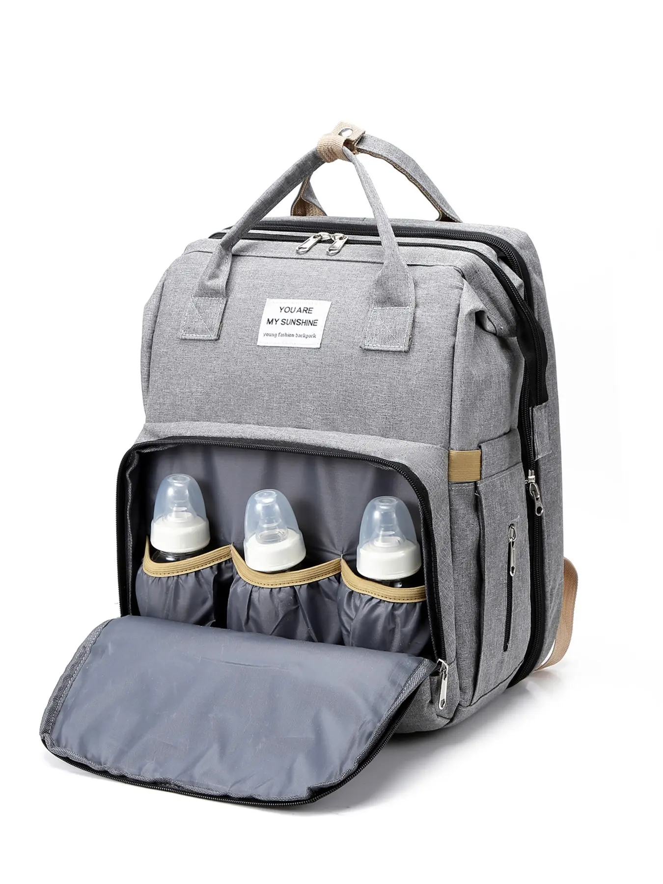 Multifunctional Large Capacity Backpack, Lightweight Commuter Laptop Bag, Baby Carrier Mommy Bag, Multi-Pocket Backpack, Multi Compartment Design, Backpack Carry On Luggage, Lightweight Daily Backpack