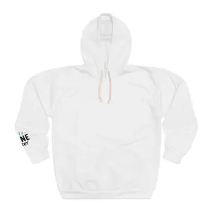 ShineWater Men's Oversized Long-Sleeve Pullover Hoodie Sweatshirt, Premium Polyester Fabric Casual Printed Top with No Pocket, White Menswear Tops
