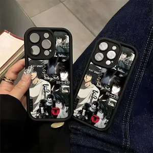Death N0te Anime Phone Case Featuring L & Ryuk|Gift For Fan|For iPhone 17 Pro Max 16 15 14 13 12 11 X Plus Air Mini For Samsung S21 S22 S23 S24 S25 S26
