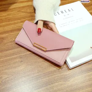 Women's Slim Long Nylon Carry All Wallet - Snap Button Closure, Coin Storage, Card Slots, Minimalist Retro Fashion Accessory for Daily Use, Travel