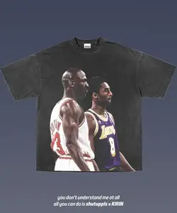 JORDAN/KOBE 2.0 Graphic Sport T-shirt, Bold Athletic Tee, Fitness Shirt, Vintage Basketball Player Shirt, Game Day Shirt, Sports Fan Tee, Playoffs, Y2K Streetwear, Gift for Him Gift For Her