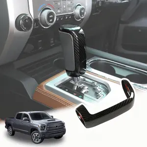 LLKUANG Center Console Gear Shift Head Cover Trim FIt for Toyota Tundra 2014-2021 Car Accessories (Carbon Fiber Pattern)