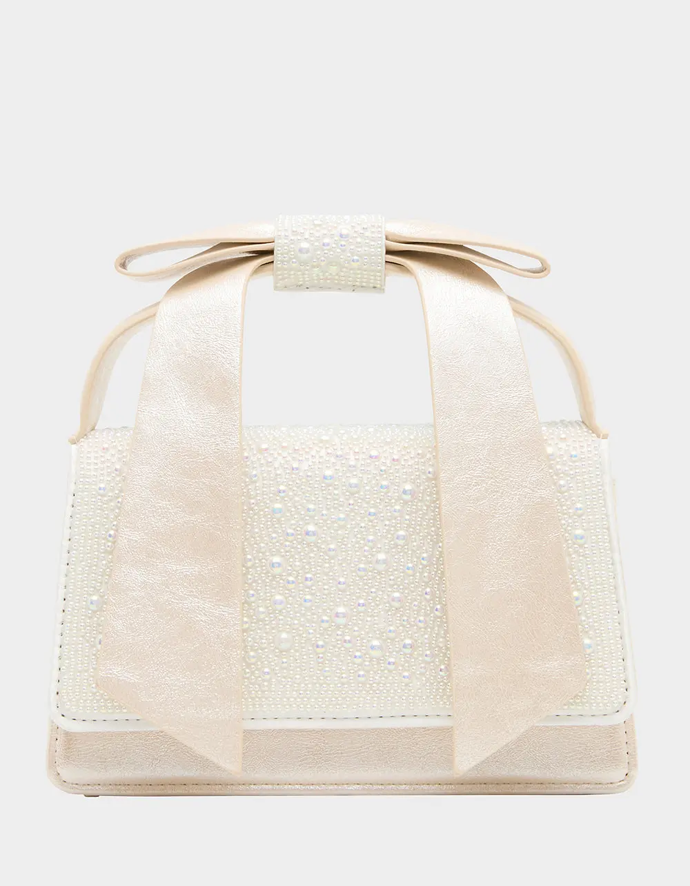 BOW FLAP MINI BAG IVORY