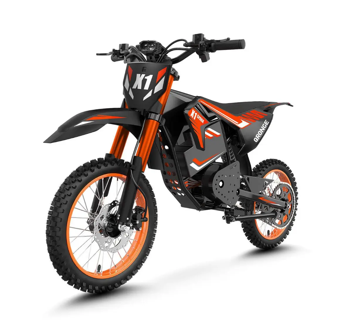 Electric Dirt Bike 4500W Peak Electric Motorcycle 60V 28.8AH E-MoutainBike 50MPH