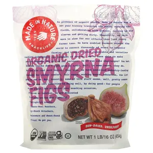 Made in Nature Organic Dried Smyrna Figs, Sun-Dried, Unsulfured, 1 lb (454 g)