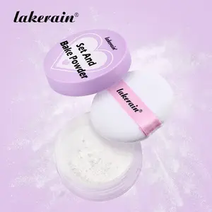 Baking Setting Powder Cosmetic, Matte Oil Control Loose Powder, Long-Lasting Pore Minimizing Makeup, Includes Fluffy Powder Puff, 5 Colors Available, for All Skin Tone