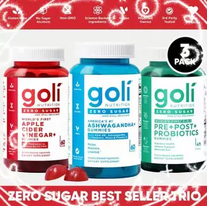 “Goli Zero Sugar Trio That Broke TikTok! Apple Cider Vinegar + Ashwagandha + Probiotics, All The Benefits, No Guilt!”
