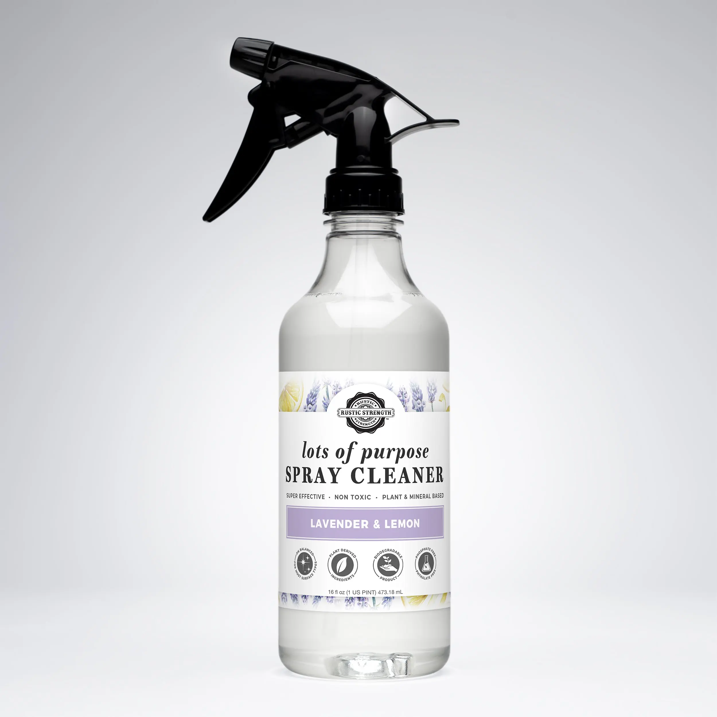 Rustic Strength Lots of Purpose Spray Cleaner - powerful and gentle plant + mineral based Spray Cleaner
