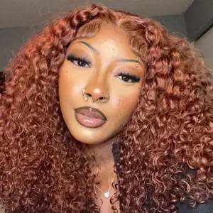 Alipearl Wigs Side Part Copper Color Deep Wave 13x6 Front Lace Wig Human Hair Ready To Go Glueless Wigs Pre Bleached Pre Cut Lace For Black Women#TikTokShopfalldealsforyou