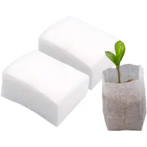 100Pcs Non-Woven Fabric Nursery Grow Bags, Small Seedling Starter Pouches for High Survival Rate, Eco-Friendly, Breathable Plant Bags for Vegetables, Flowers, Herbs, and Fruits, Ideal for Home Gardening, Transplanting, and Sustainable Planting