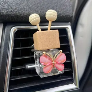 1PC Colorful butterfly air outlet car air conditioning clip interior decoration