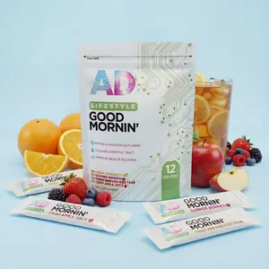 AD LIFE Good Mornin' Gut Detox & Digestion Support Powder with Apple Cider Vinegar L-Glutamine & Aloe Vera for Fast Acting Bloating Relief & Face Debloat - Morning Detox Drink for Reduced Bloating